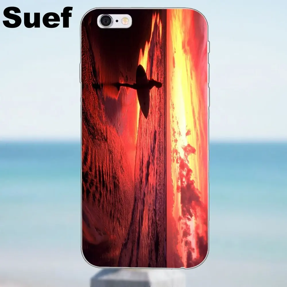 Suef серфинг на Гавайях для iPhone X 4 4S 5 5S 5C SE 6 6S 7 8 Plus Galaxy J1 J3 J5 J7 A3 A5 2016 2017 мягкий