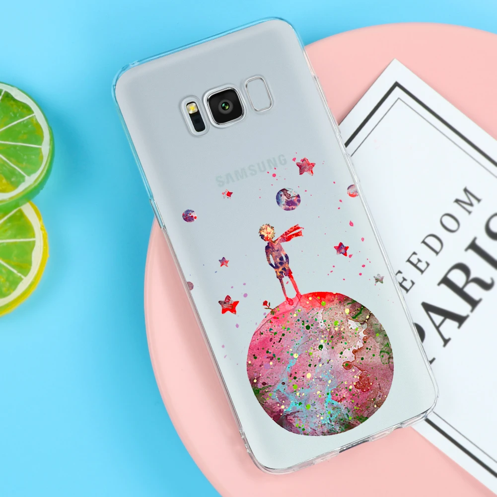 С принтом Маленький принц земли из термопластичного полиуретана для samsung Galaxy S5 S6