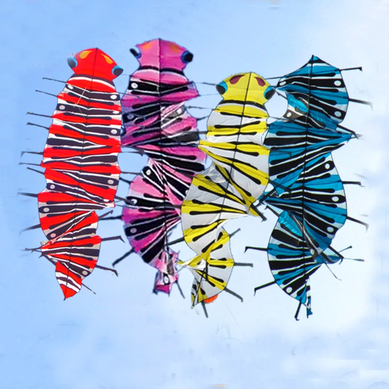 

free shipping high quality 3.5m Centipede kite flying toys fabric kite reel flying shark for children parachute kite board linha