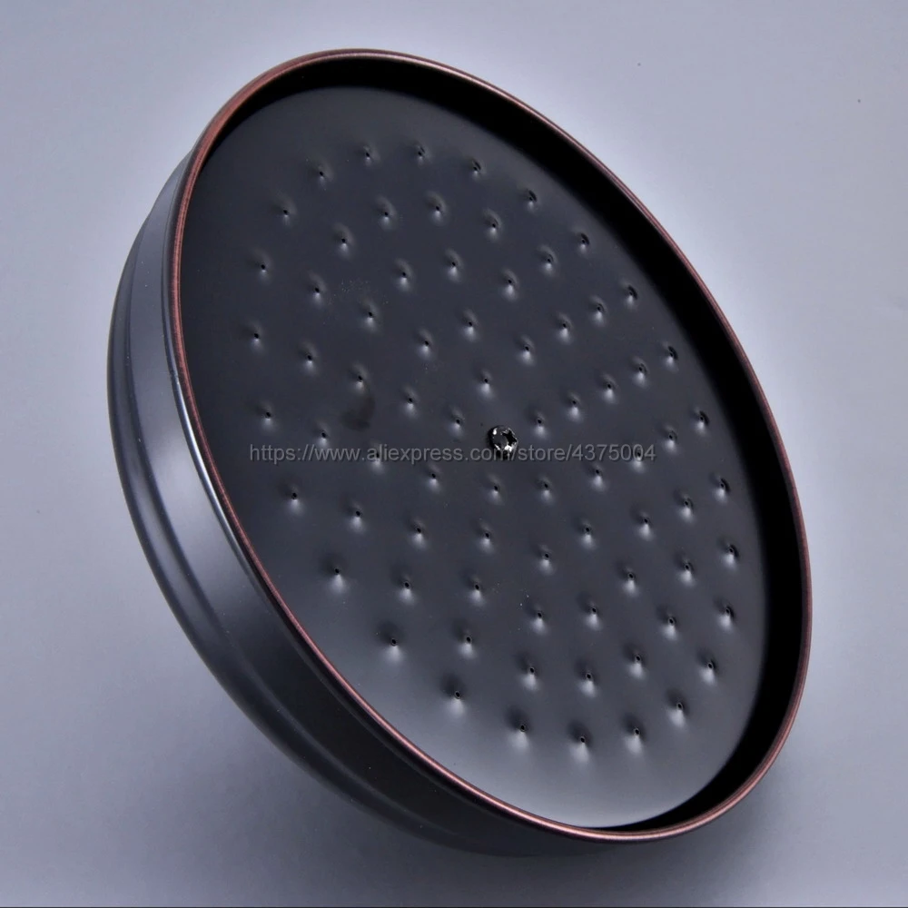 Круглая винтажная насадка для душа в стиле ретро 8 дюймов черная масляная