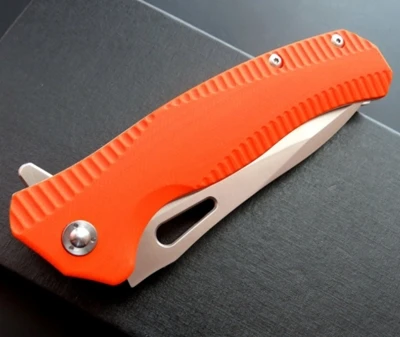 orange EF75 складной нож D2 лезвие карманный нож тактические походные ножи для охоты и выживания Флиппер G10 ручка подарок Рыбалка ноже EDC - Цвет: orange