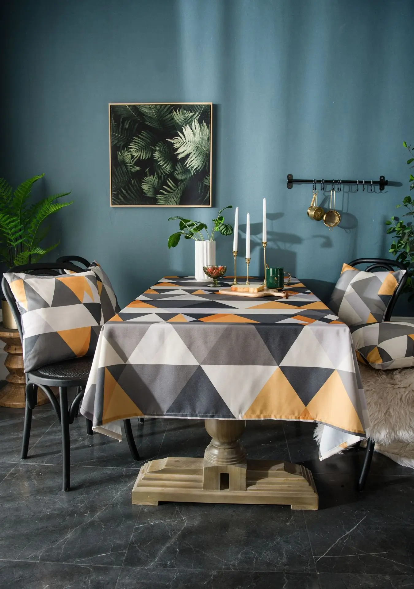 Waterproof table cloth Nordic Geometric Printed Tablecloth Dining Table Coffee Table Cover For Restaurant Banquet Kitchen Decor