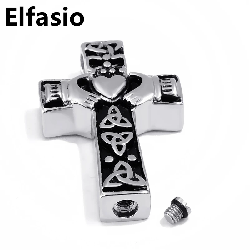 Кельтский кладагский крест Ирландское сердце женская подвеска из нержавеющей