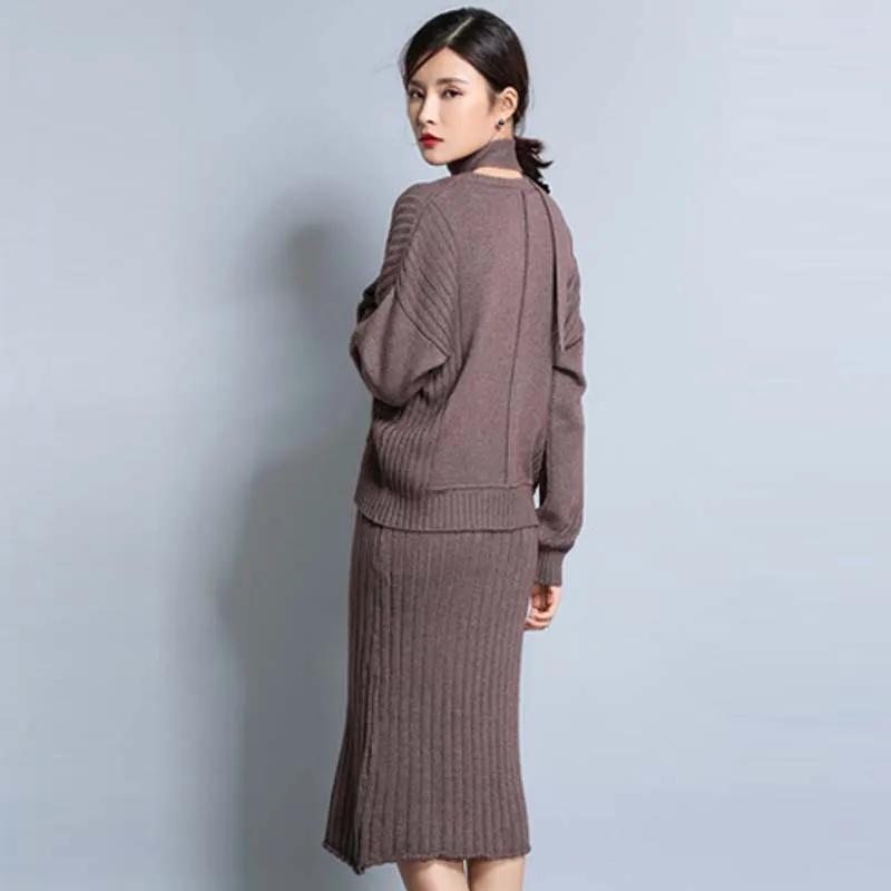 Осенне зимний кашемировый свитер комплект из 2 предметов пуловер с v образным