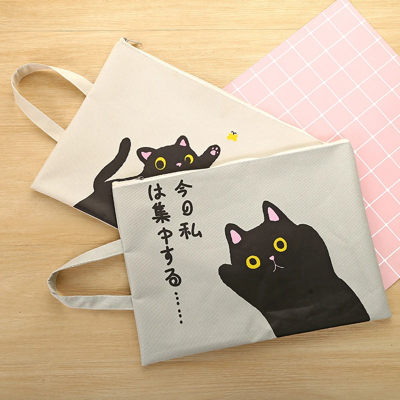 Сумка для документов формата А4 1 шт. карман кошелька милый Kawaii вместительная
