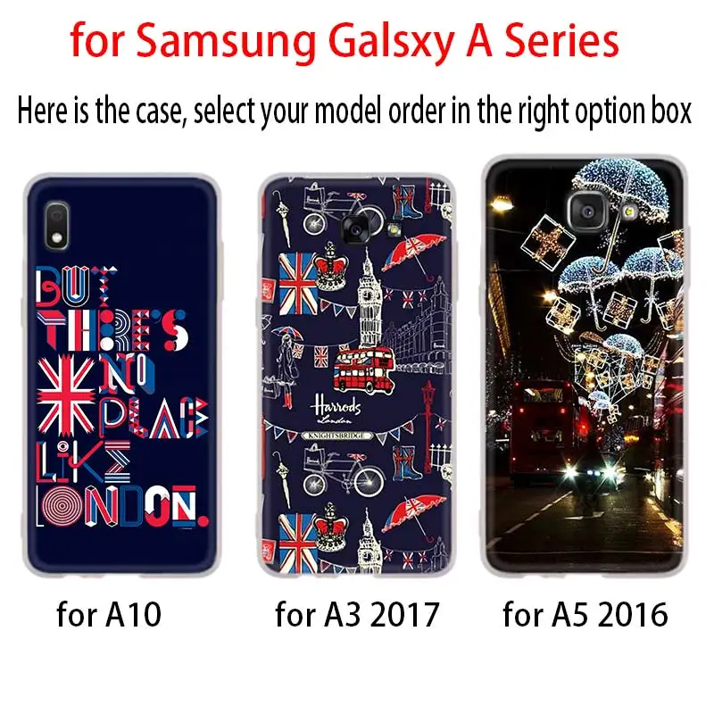Флаг Великобритании Лондон чехол для Samsung Галактики A12/A20/A51/A70/A20s/A21s/A32/A50/A50s/A42/A52/A72 5G