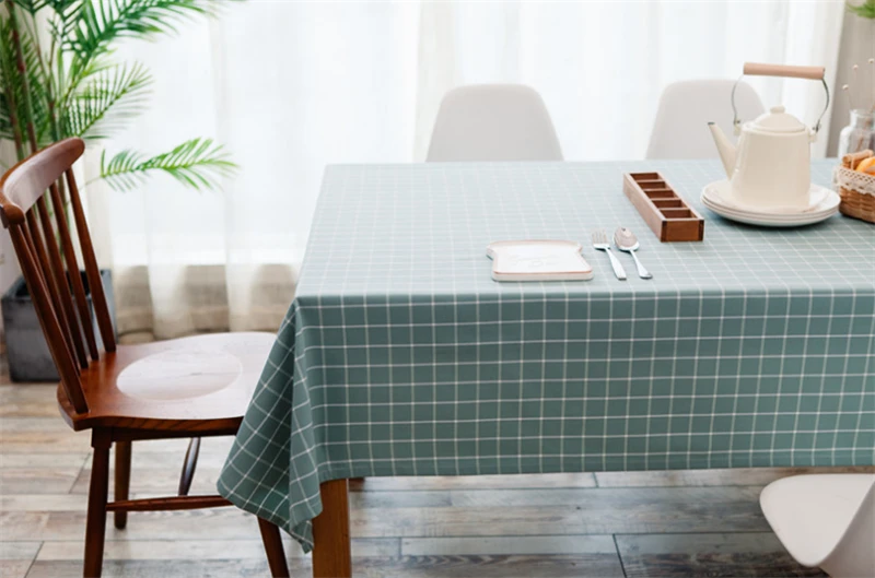 Скатерть нордическая пылезащитный чехол из хлопка и льна для кухонного