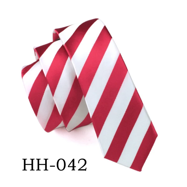 HH042 Мужские модные аксессуары 20 стиль жаккардовый тканый 6 см тонкий галстук Повседневный галстук для мужчин - Цвет: HH042