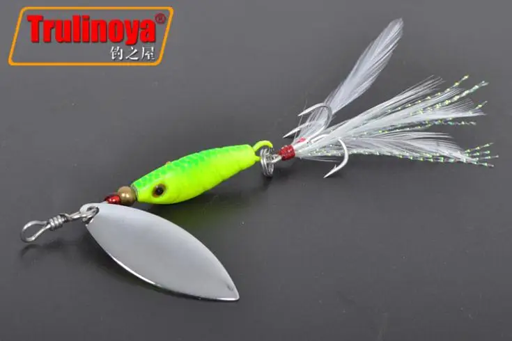 Trulinoya Высокое качество Pesca 3 шт. Спиннер приманки для рыбалки жесткая приманка