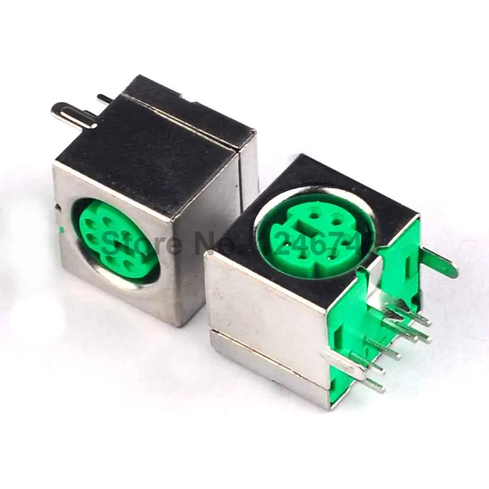 10PCS PS2 Socket Mouse Seat Keyboard 6Pin Green | Обустройство дома