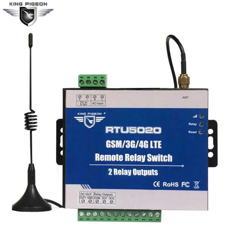 GSM 3G 4G SMS дистанционные реле (2 релейных выхода) для удаленного
