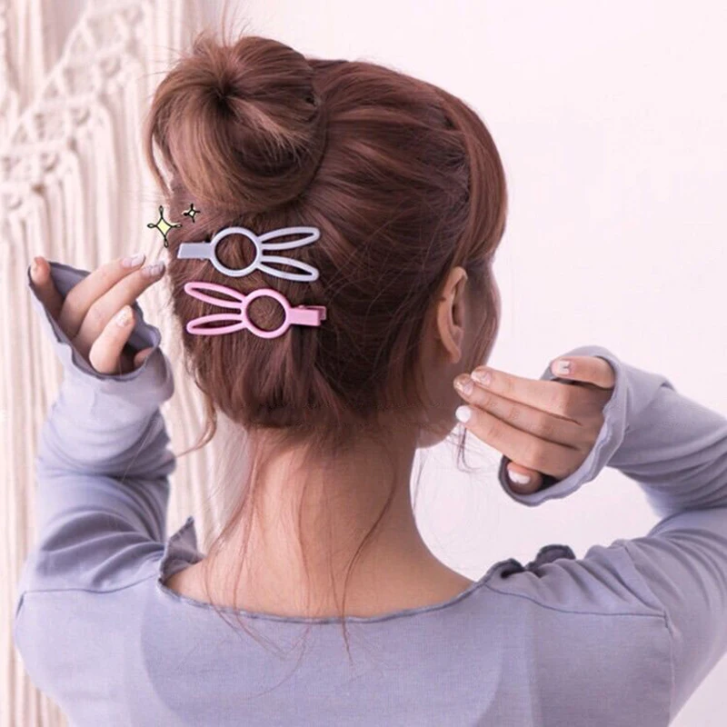 Аксессуары для волос IBOWS корейские Мультяшные заколки девочек Однотонные из