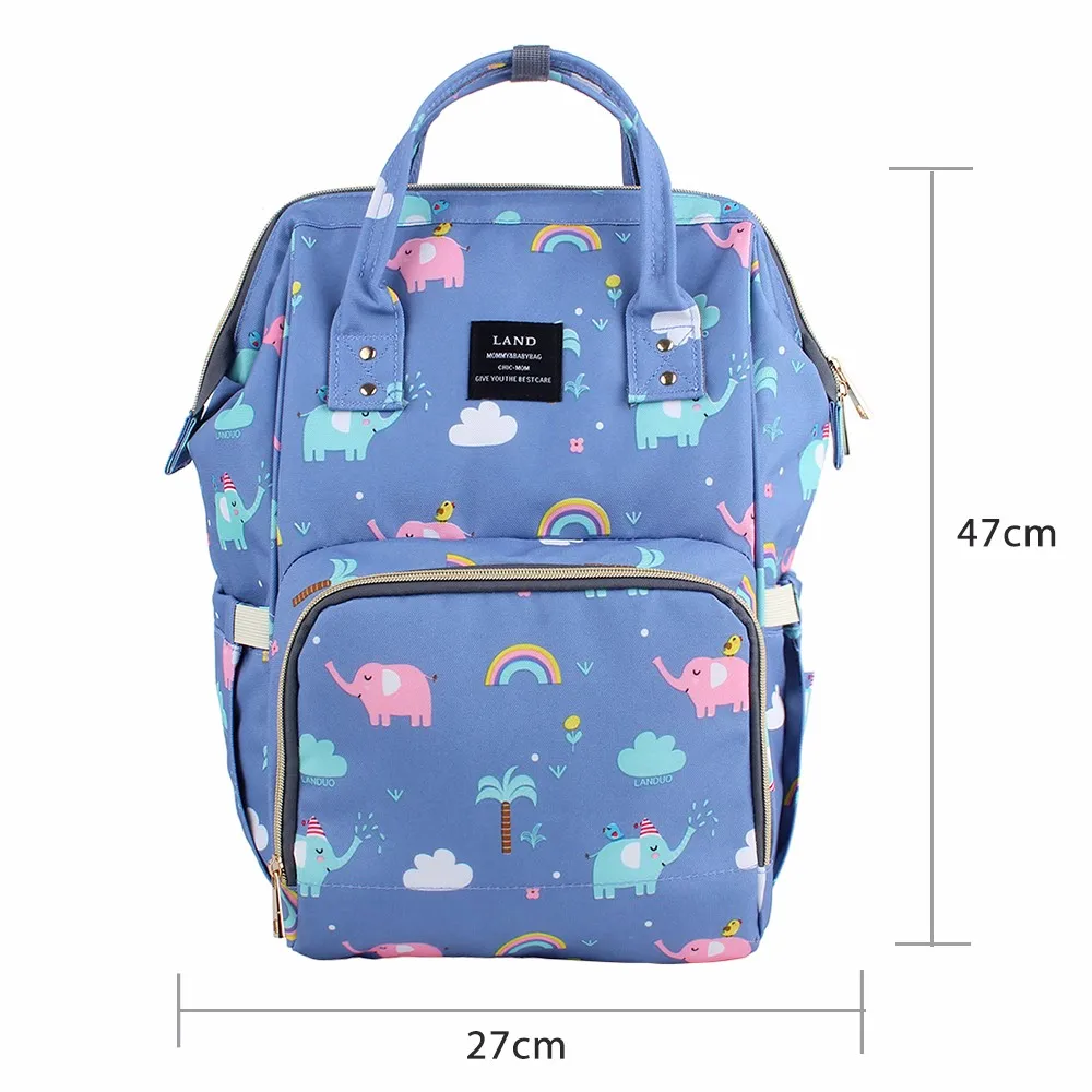 Мультяшная пеленка LAND Большая вместительная сумка для подгузников фирменная