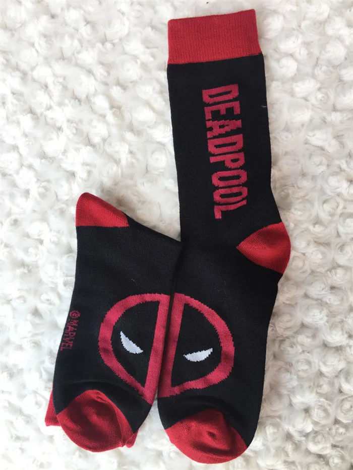 1 пара, хлопковые мужские носки Avenger Union, Капитан Америка, Супермен, Бэтмен, Дэдпул, Каратель, уличные носки для скейтборда - Цвет: 04