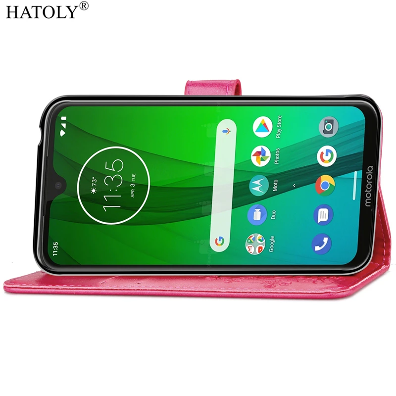 For Cover Motorola Moto G7 Power Case Flip Leather for Wallet Soft USA Version | Мобильные телефоны и аксессуары
