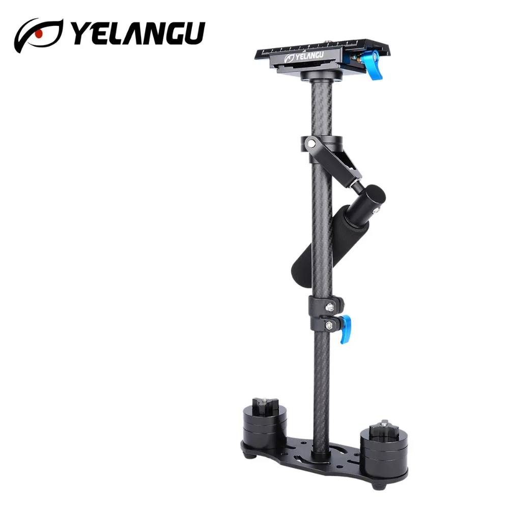 YELANGU S40T ручной 40 см карбоновый стабилизатор для видеокамеры Steadicam Steadycam Canon Nikon GoPro