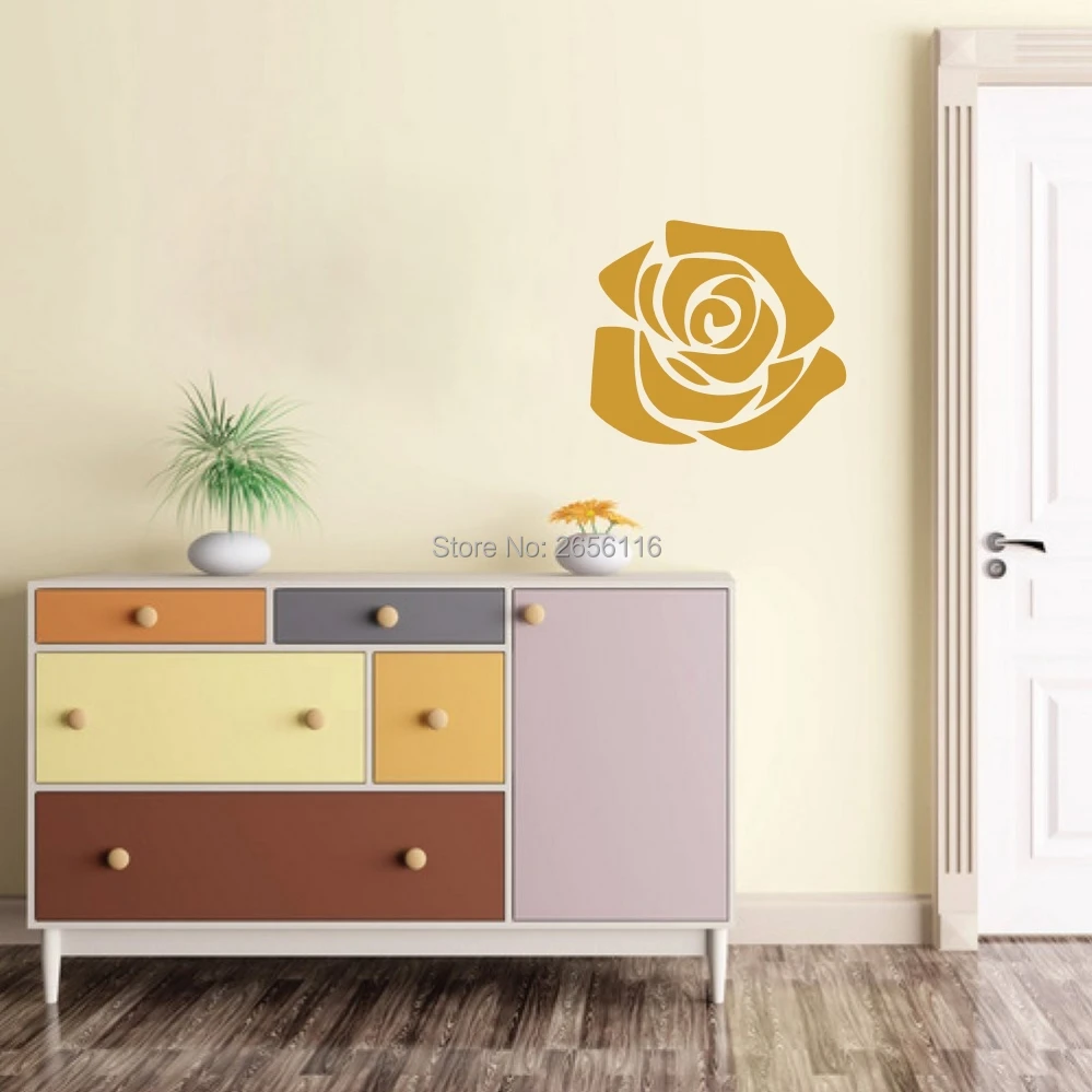 

Rose Flower Wall Vinyl Sticker Art Decals Mural Room Design Available in Various Colors
