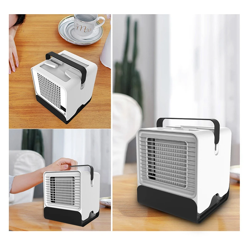 

Kbxstart Portable Air Conditioning Fan USB Charging Fan Mini Negative Ion Desktop Humidification Fan For Home Office Room
