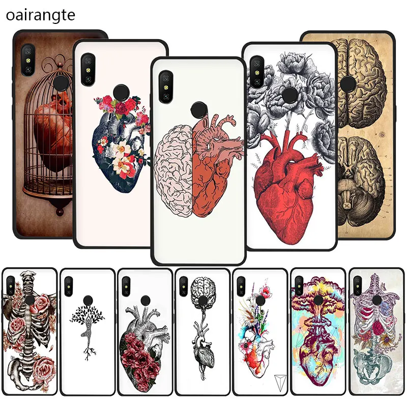 Мягкий чехол для телефона из ТПУ с изображением медицинских человеческих