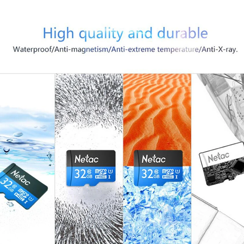 Netac P500 16G 32 ГБ, 64 ГБ, 128 г карта памяти класса 10 TF карты флэш-памяти Micro SD карта хранения данных высокой Скорость 80 МБ/с. для смартфона