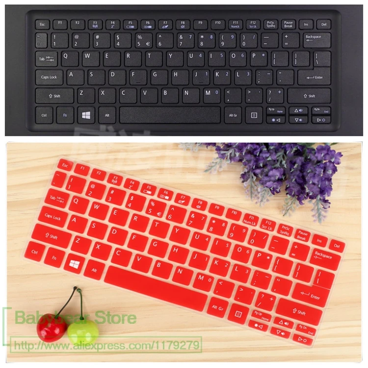 Силиконовый чехол для клавиатуры ноутбука Acer Aspire V13 V 13 сенсорный V3-372T E11 E3-111 ES1-331