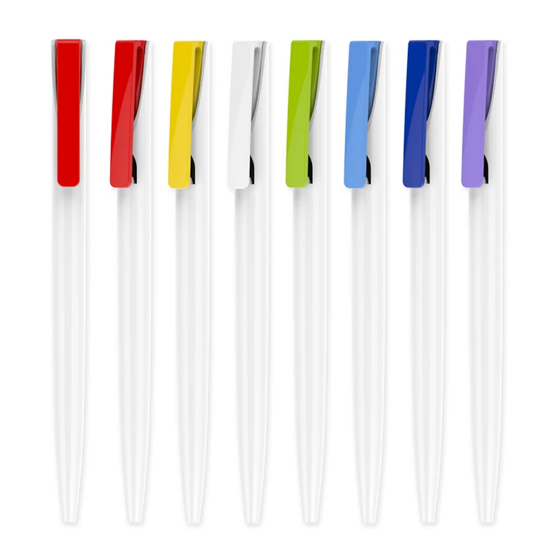 200 шт./лот оптовая продажа индивидуальная белая дешевая рекламная шариковая