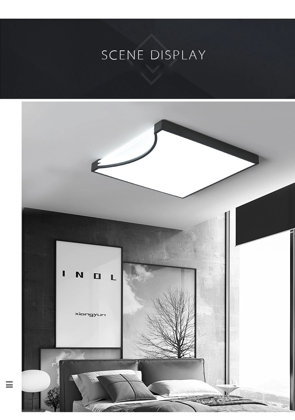 LED Современные Акриловые Железные Квадратные 5 см Супер Тонкий Светодиодные Лампы.Светодиодные Светильники.Люстры Потолочные.Светильники Потолочные Светильники.Потолочный Светильник Для Столовой,Фойе и Спальни