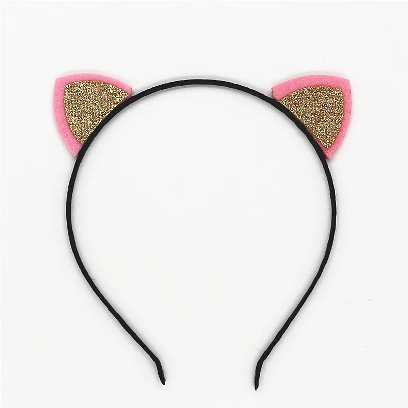 Ободок с кошачьими ушками и блестками для девочек женщин|Аксессуары волос