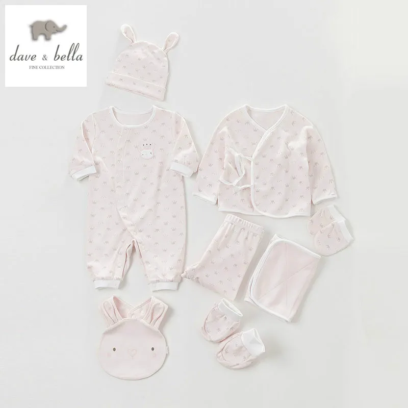 DB4196 dave bella весенне-осенние комбинезоны для новорожденных детские детская одежда