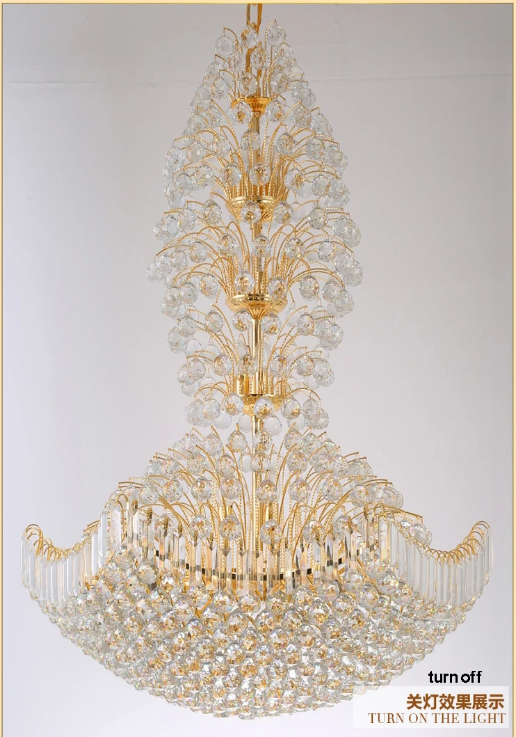 Золотые хрустальные люстры современная светодиодная хрустальная люстра
