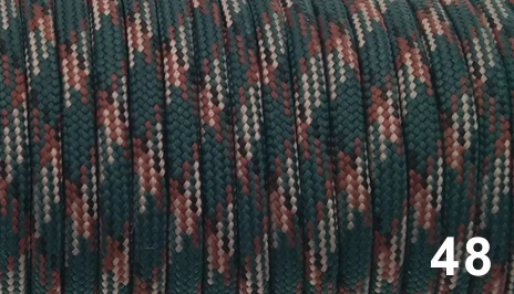 48 YOUGLE Paracord 550 100 футов паракордовая веревка Mil Spec type III 7 нитей набор для выживания Оборудование палатка ветряная веревка 46-52 - Цвет: 48