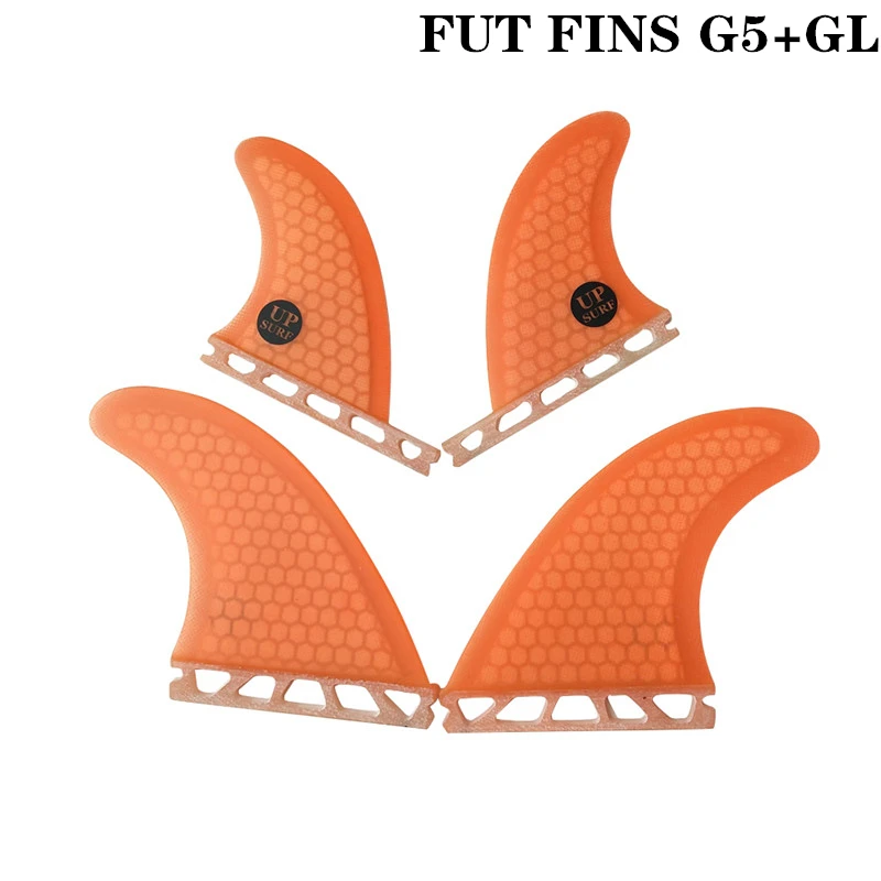 Orange G5withGL Future Quad Fin синий цвет Surf Fin G5+ GL/G3+ GL доска для серфинга Future Honeycomb плавники для серфинга 4 шт. в комплекте - Цвет: Orange G5withGL