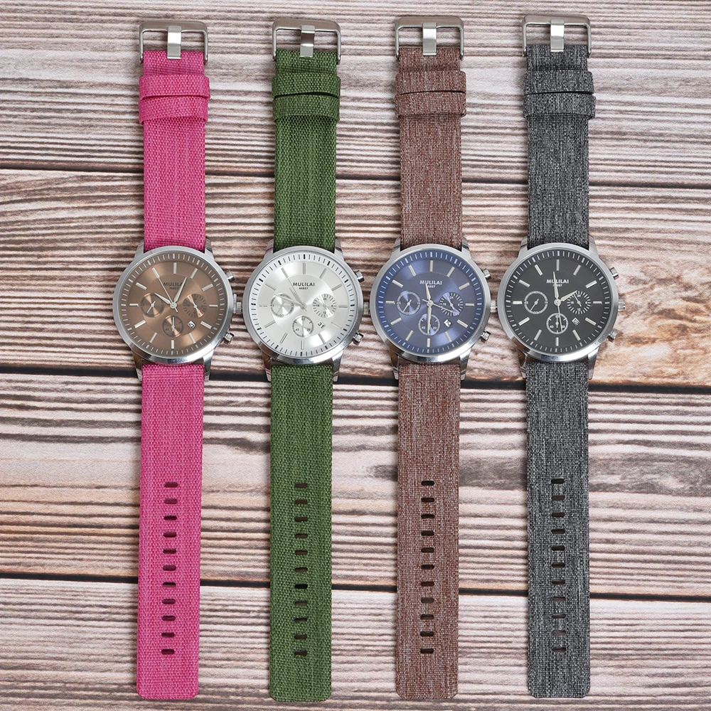 BEAFIRY Quick Release Strap 18mm 20mm 22mm 24mm Breathable Woven Nylon Watch Band Lightweight  Canvas Watchband Different Colors