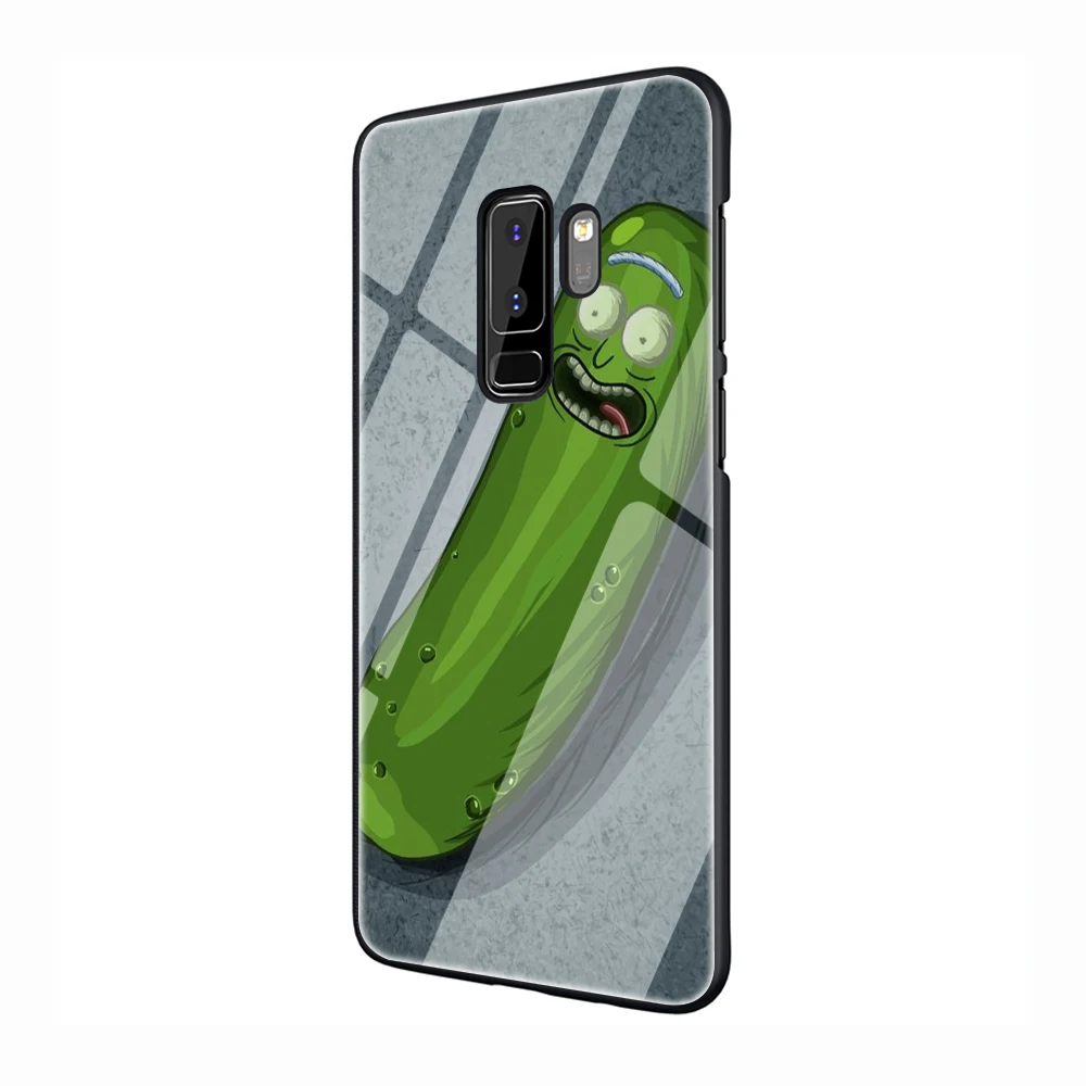 Чехол для телефона Rick and Morty pickle rick из закаленного стекла для samsung Galaxy S7 edge S8 9 10 Note 8 9 10 Plus A10 20 30 40 50 60 70 - Color: G5