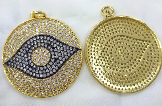 Алмазный кулон ручной работы с микро-кристаллами микро-ПАВЕ ювелирные изделия из