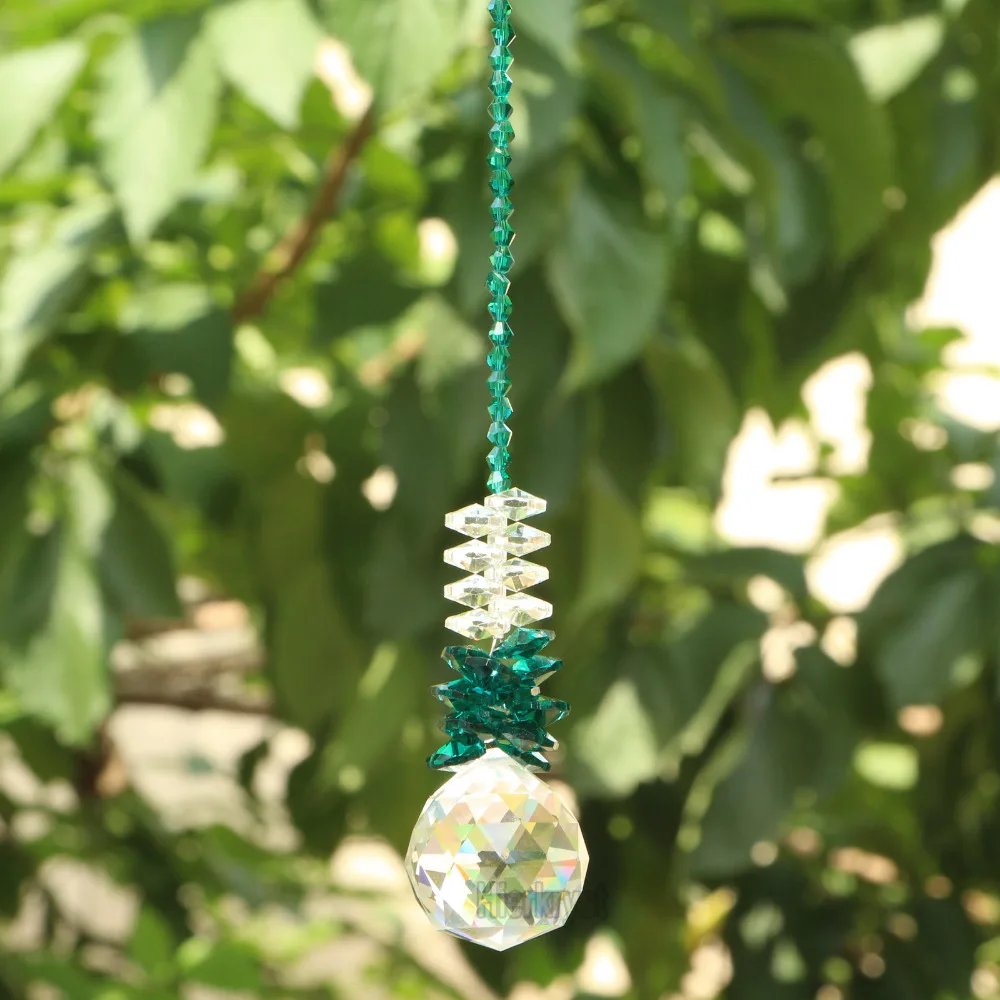 Crystal Ball Suncatcher Rainbow Decor Feng Shui Prisms Pendant Pendulum Hanging 40mm | Освещение