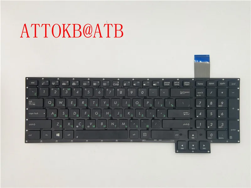 Черный Новая русская/английская клавиатура для Asus G750 G750J G750JH G750JM G750JS G750JW G750JX G750JZ G750JY черная клавиатура для ноутбука RU/US - Цвет: Черный