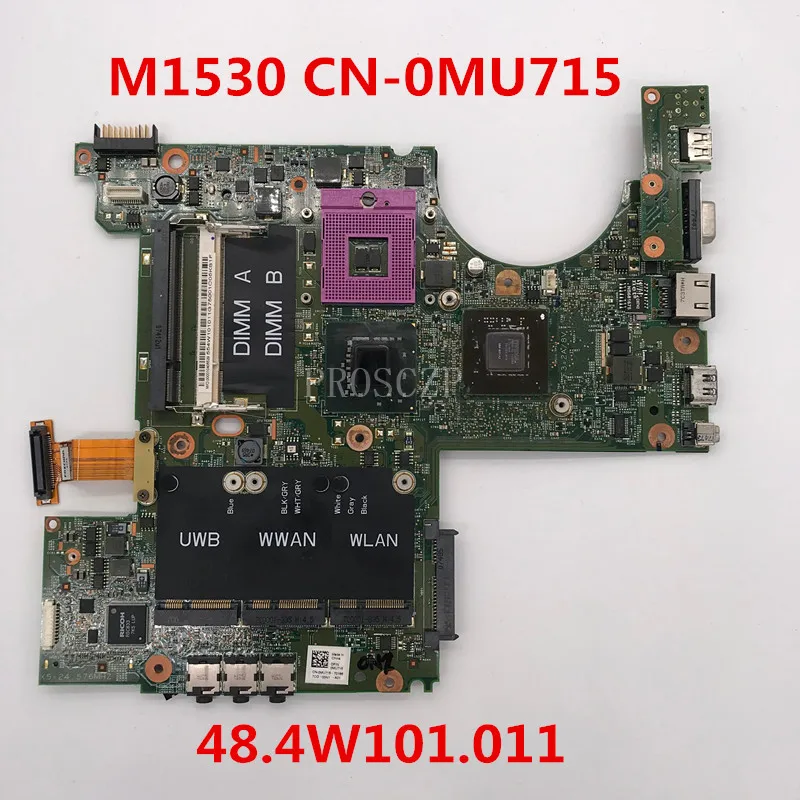 Бесплатная доставка для XPS M1530 материнская плата ноутбука CN 0MU715 MU715 07212 1 48.4W101.011