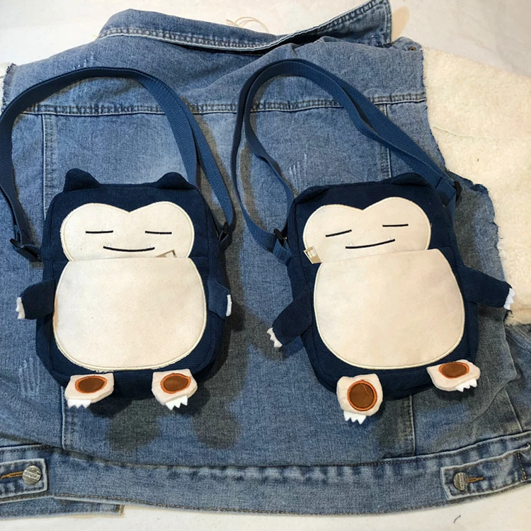 IVYYE Snorlax модные аниме вельветовые Сумки На Плечо Мягкий мультфильм Tote Повседневная Сумочка куклы телефон сумка леди девушки