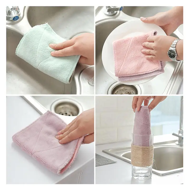 Антипригарное масло кораллового бархата подвесные полотенца для рук Кухонные