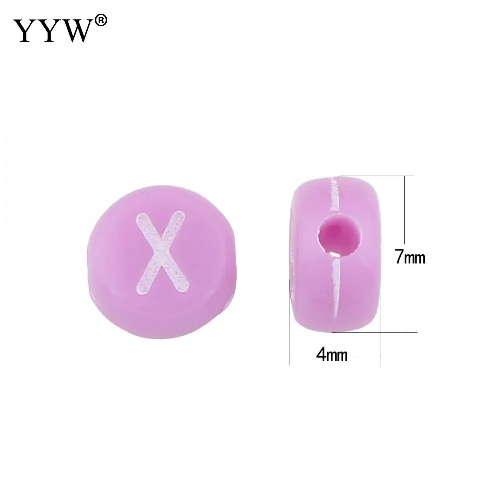 

Mixed Acrylic Beads Flat Round with letter pattern Approx 1mm Approx Sold By Bag approx 3700PCs/Bag