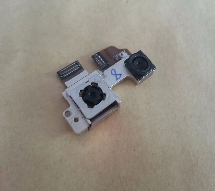 Original New For HTC One M8 Rear Big Back Camera Module Set With Metal Bracket Connector Flex Cable