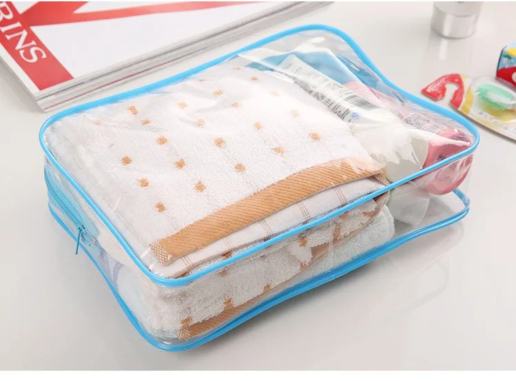 Clear Makeup Bag Beautician Cosmetic Bag Transparent PVC Bags Travel Organizer Beauty Case Toiletry Bag Make Up Pouch Wash Bags