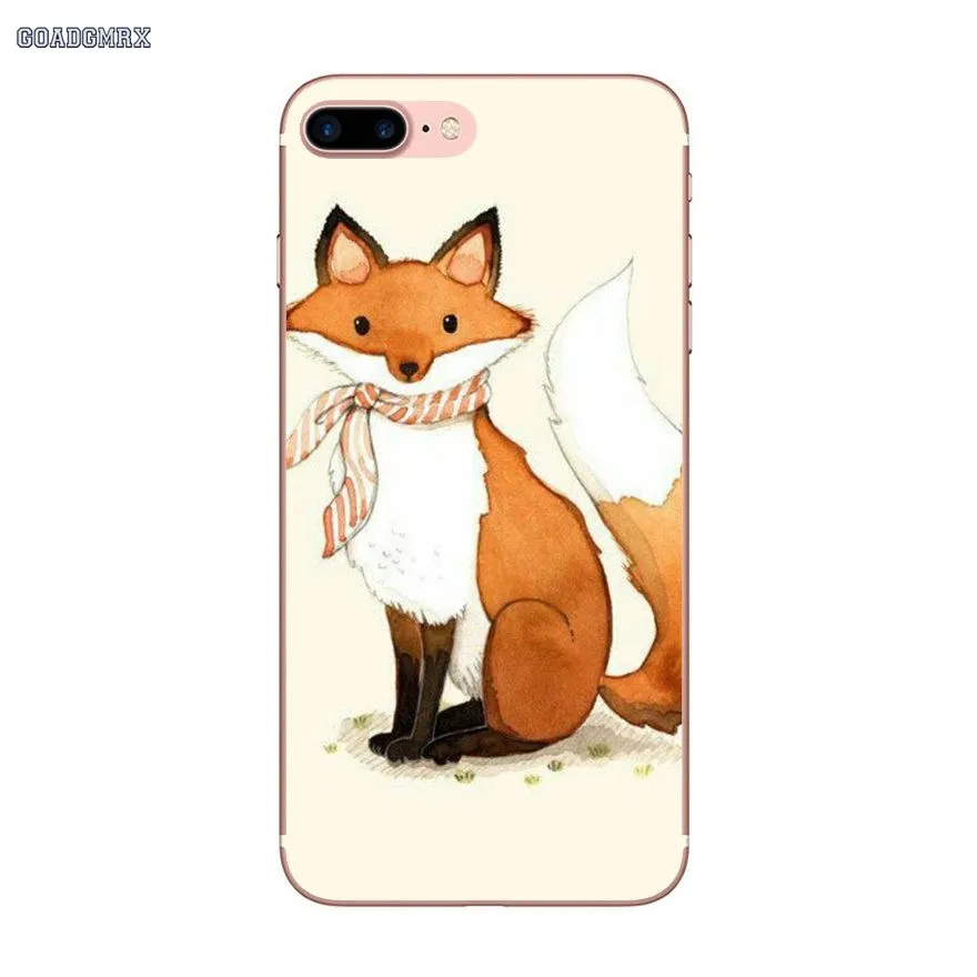 Силиконовые чехлы мультфильм лиса милый чехол для Xiaomi Redmi 3 3S 4 16G 32G 4A 4X Note 5 5A Pro Mi 4I 4C