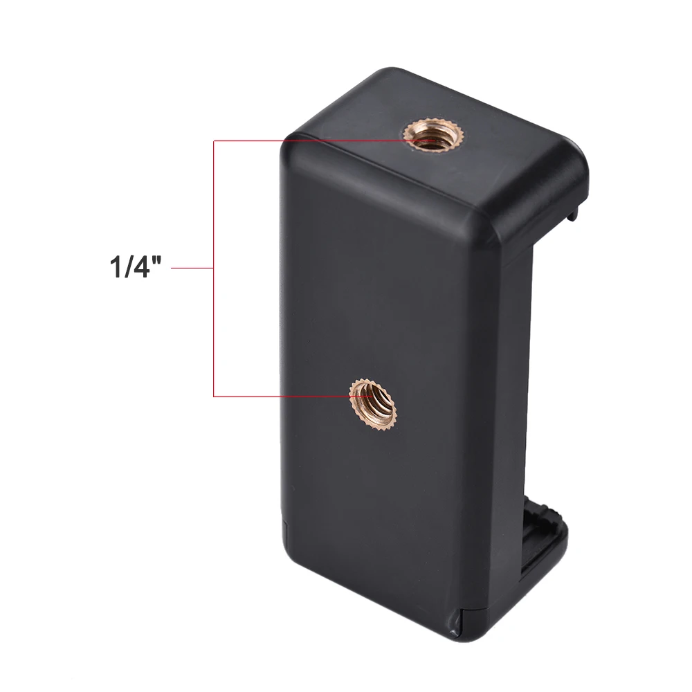 Регулируемый держатель для телефона с зажимом крепление резьбовым отверстием 1/4