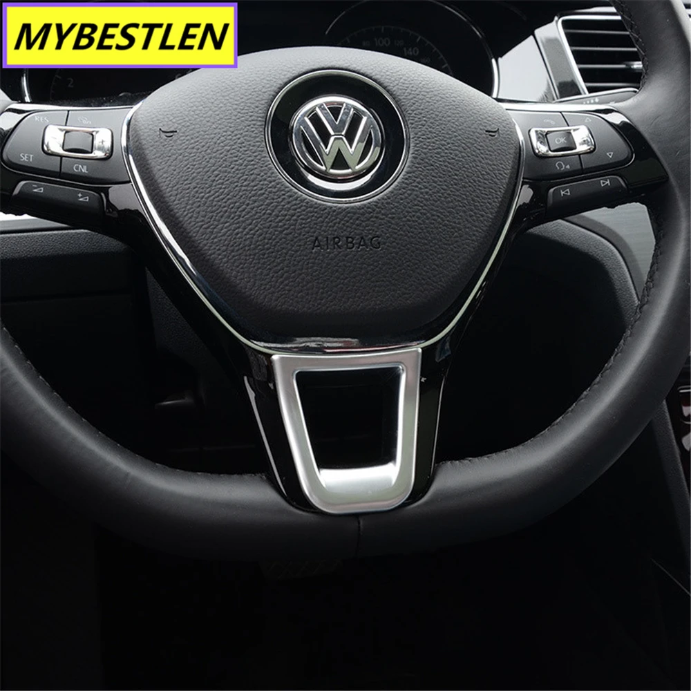 Новинка наклейка на рулевое колесо из АБС-пластика для Volkswagen Golf 7 POLO Santana Jetta Bora