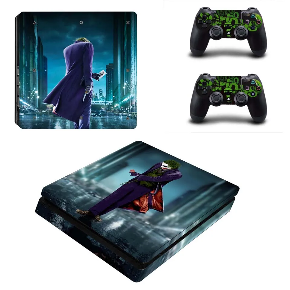 YSP4S-1675 Наклейка с джокером для PS4 тонкая консоль кожа и контроллер наклейка s виниловая наклейка для Dualshock 4 для Playstation 4 Slim - Цвет: YSP4S-1675