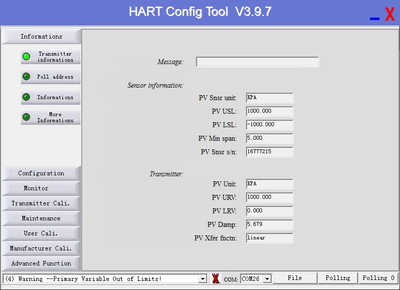 Hart модуль температурного датчика H648