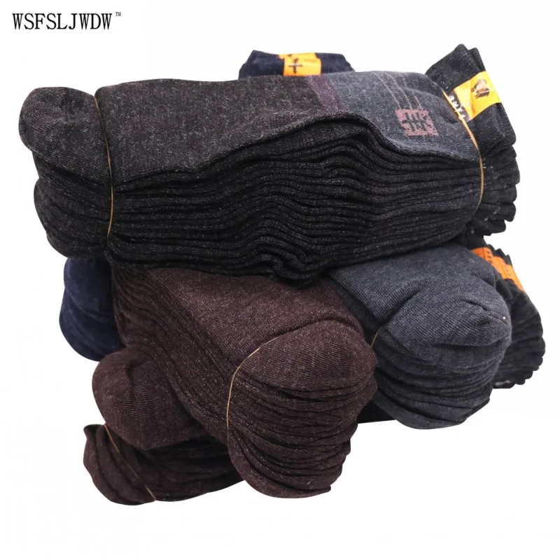 Random color 1 pair Распродажа, 1 пара носков среднего возраста разных цветов, мужские носки, мужские и женские носки всех возрастов, теплые носки с китайским принтом и логотипом овечки - Цвет: Random color 1 pair