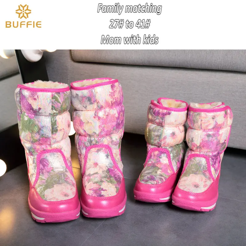 Женские розовые ботинки большого размера Большая распродажа женская зимняя